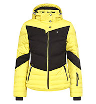 Icepeak Giacca sci Carrie, Yellow/Black