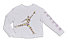 Nike Jordan Jumpman Flower - maglia a maniche lunghe - ragazza, White