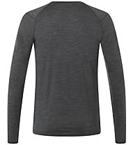 Kaikkialla Kunes M L/S - maglia manica lunga - uomo, Dark Grey/White