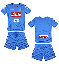 Kappa Kombat Kit Replica Napoli Completo calcio bambino/ragazzo, Light Blue