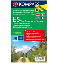 Kompass Carta Nr. 2558 E5 - Vom Bodensee bis Verona, Karte Nr. 2558