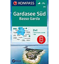Kompass Carta N.695: Basso Garda 1:25.000, 1:25.000