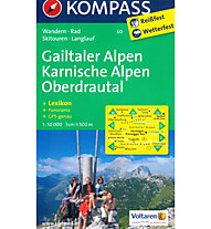 Kompass Carta N° 60 Gailtaler Alpen Karnische Alpen, 1: 50.000