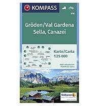 Kompass Carta Nr. 616 Val Gardena, Sella, Canazei 1:25.000, 1: 25.000