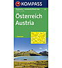 Kompass Karte N.340: Österreich - 1:600.000 Panorama + Autokarte, 1:600.000
