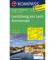 Kompass Karte Nr. 189 Landsberg am Lech, Ammersee 1:50.000, 1:50.000