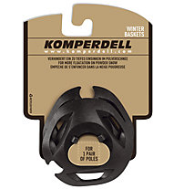 Komperdell Large UL Iceflake Basket - rotelle per bastoncini, Black