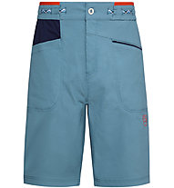 La Sportiva Belay M - pantaloni corti arrampicata - uomo, Blue/Red