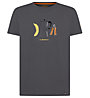 La Sportiva Breakfast - T-shirt - uomo, Dark Grey/Yellow/Orange
