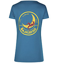 La Sportiva Climbing on the Moon - T-Shirt - Damen, Light Blue