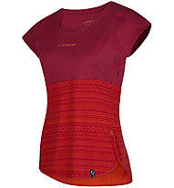 La Sportiva Lidra - T-shirt arrampicata - donna, Dark Red/Red