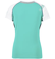 La Sportiva Move - T-shirt trail running - donna, Light Blue/White