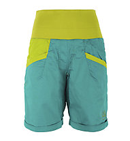 La Sportiva Ramp - pantaloni corti arrampicata - donna, Blue/Green