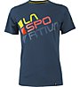 La Sportiva Square T-Shirt Herren Klettershirt mit kurzen Ärmeln, Blue