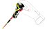 Leki WCR SL 3D - bastoncini sci alpino, Red/Black/Yellow