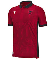 Macron Albanien 2024 Home JR - Fußballtrikot - Kinder, Red