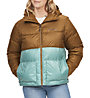 Marmot Wms Guides Down Hoody - giacca in piuma - donna, Brown/Light Blue