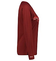 Meru Katrineholm 1/1 - maglia a maniche lunghe - donna, Dark Red