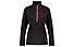 Meru Tirau Half-Zip W - pullover in pile - donna, Black