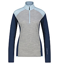 Meru Vordingborg W - Fleecepullover - Damen, Grey/Blue/Azure