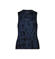 Mons Royale Icon Relaxed - maglietta tecnica senza maniche - donna, Blue/Black