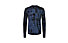 Mons Royale Temple Tech LS AOP - maglietta tecnica a maniche lunghe - uomo, Blue/Black