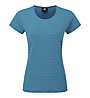 Mountain Equipment Stripe Womens Tee - T-Shirt - Damen, Light Blue