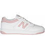 New Balance BB480 W - sneakers - donna, White/Pink