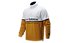 New Balance NB Athletics Track 1/4 zip - maglia con zip - uomo, White/Orange