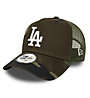 New Era Cap Camo Essential Aframe Trucker LA - cappellino, Dark Green