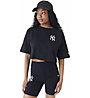 New Era Cap Le Crop W - T-shirt - donna, Black