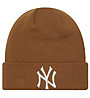 New Era Cap League Essential Cuff NY - berretto, Light Brown