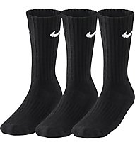 Nike 3PPK Value Cotton Crew (3 pairs) - calzini sportivi 3 paia - uomo, Black/White