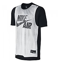 Nike Air Pivot Maglia a maniche corte da ginnastica, White/Black