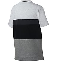 Nike Air Top - T-shirt fitness - bambino, Grey/Black