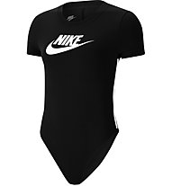 Nike Archive - T-shirt body fitness - donna, Black/White