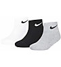 Nike Basic 3 Pack Jr - kurze Socken - Kinder, White/Grey/Black
