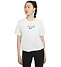 Nike Boxy Rainbow - t-shirt fitness - donna, White