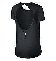 Nike Breathe - T-shirt running - donna, Black