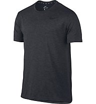 Nike Breathe - T Shirt fitness - uomo, Black/Anthracite
