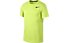 Nike Breathe - T Shirt fitness - uomo, Yellow