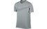 Nike Breathe Swoosh - T Shirt fitness - uomo, White/Wolf Grey