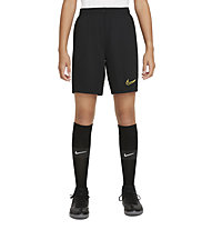 Nike Dri-FIT Academy Knit - pantaloncini calcio - ragazzo, Black/Yellow
