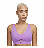 Nike Dri-FIT Indy Cutout W - reggiseno sportivo medio sostegno - donna, Purple