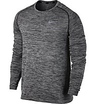Nike Dri-FIT Knit - maglia running maniche lunghe - uomo, Black