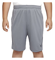 Nike Dri-Fit Trai - pantaloni fitness corti - bambino, Grey