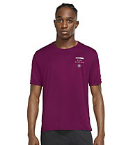Nike Dri-FIT UV Run Division Miler - Runningshirt - Herren, Purple