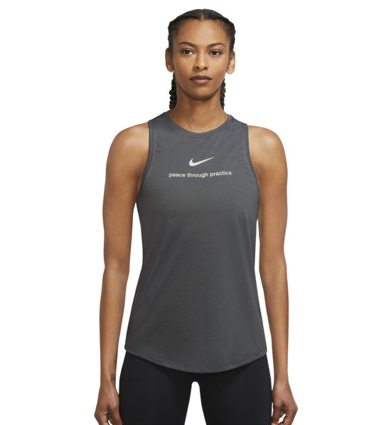 Nike Dri FIT W High Neck Yoga Top Fitness donna Sportler