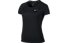 Nike Dry Miler - T-shirt running - donna, Black