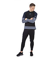 Nike Element Mix Crew - maglia running a maniche lunghe - uomo, Black/Grey